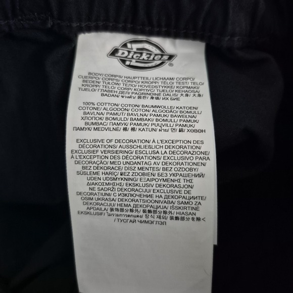 Dickies Cargo Pants Mens Small 30x30 Navy Relaxed Fit Elastic Waist FPR60DN‎ - Picture 4 of 11
